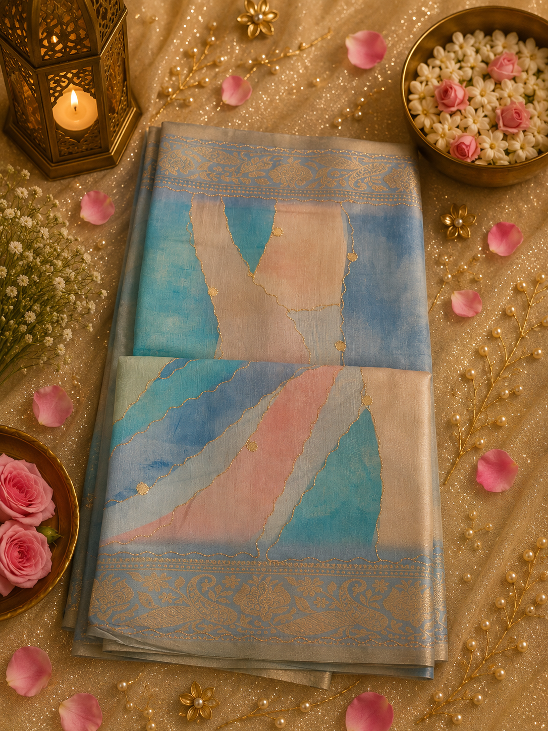 Banarasi rankart zari