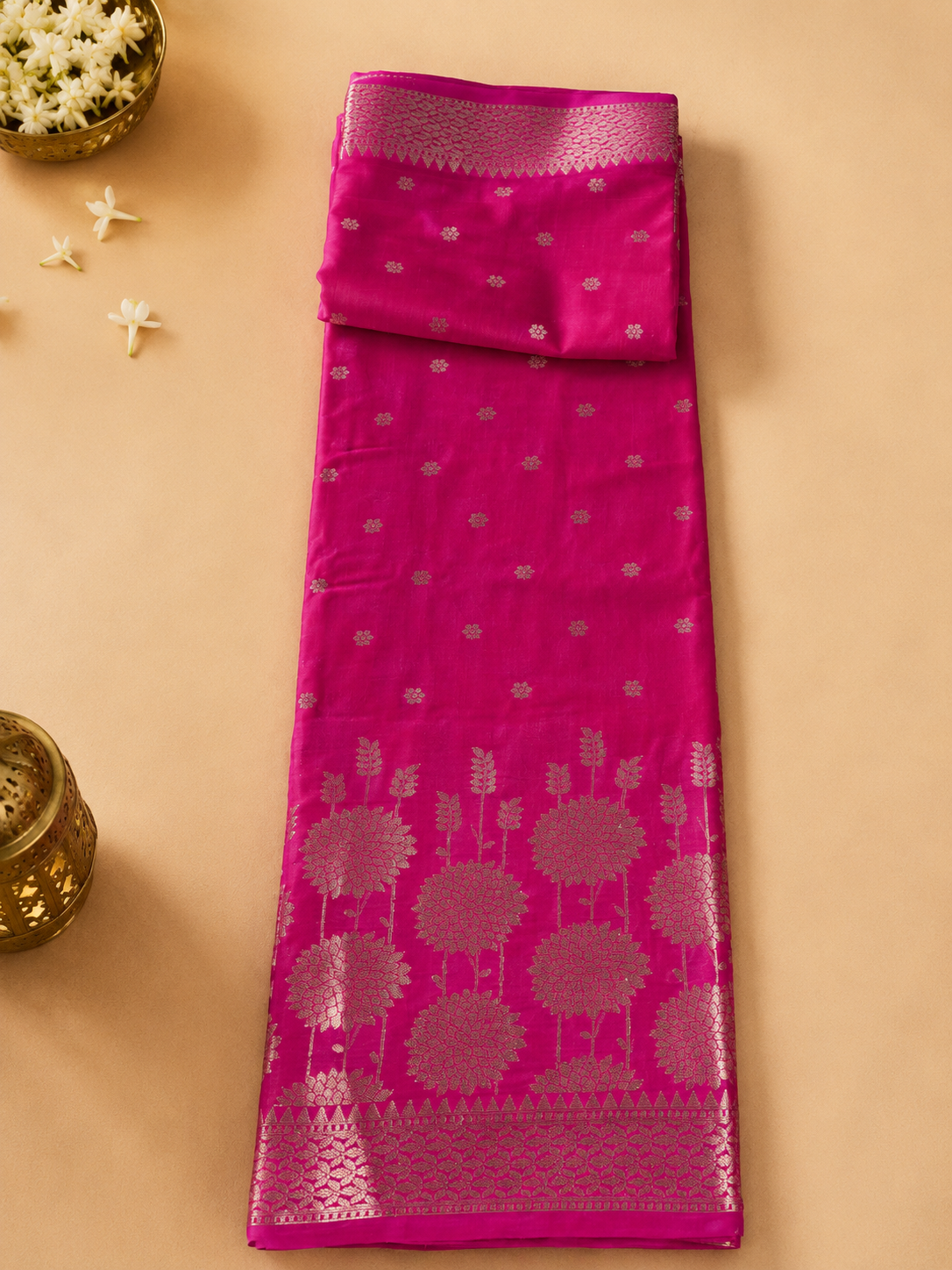 Chiffon silk saree